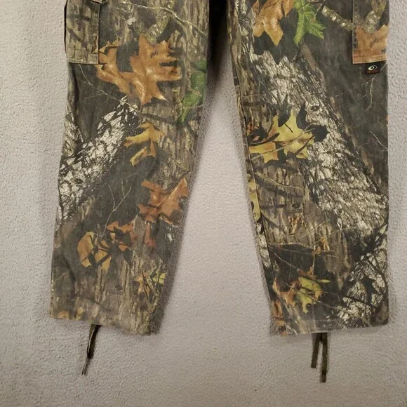 Mens Camo Hunting Pants XL Mossy Oak Break Up Adjustable Waist Leg Feildstaff - Picture 11 of 15